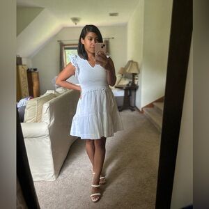 Elan Julie White Mini Dress